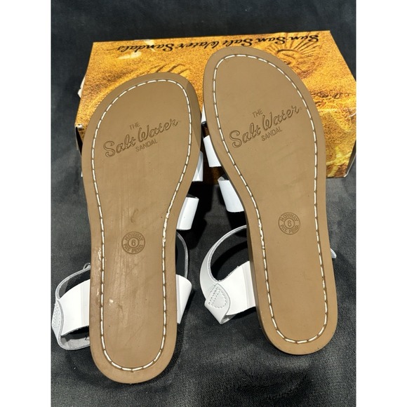 Salt Water Sandals by Hoy Shoe Original Sandal _White Size 8 - Picture 6 of 7